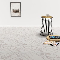 vidaXL Självhäftande golvplankor 20 st PVC 1,86 vit med marmormönster