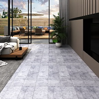 vidaXL Självhäftande PVC-golvplankor 5,21 m² 2 mm cementgrå
