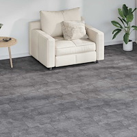 vidaXL Självhäftande PVC-golvplankor 5,21 m² 2 mm betonggrå