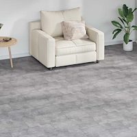 vidaXL Självhäftande PVC-golvplankor 5,21 m² 2 mm jordgrå