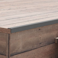 vidaXL Ytterhörnlist 5 st WPC 170 cm grå