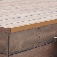 vidaXL Ytterhörnlist 5 st WPC 170 cm teakfärg