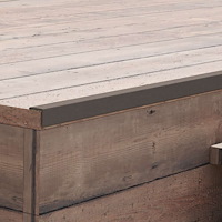 vidaXL Ytterhörnlist 5 st WPC 170 cm mörkbrun