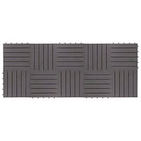 vidaXL Trall 10 st grå 30x30 cm massivt akaciaträ