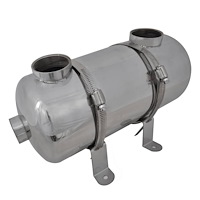 vidaXL Poolvärmeväxlare 355 x 134 mm 40 kW