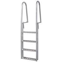 vidaXL Poolstege/lejdare 4 steg aluminium 167 cm