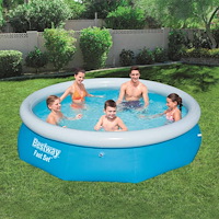 Bestway Bestway Pool uppblåsbar Fast Set rund 305x76 cm 57266