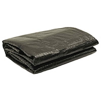 vidaXL Poolskydd svart 488 cm PE