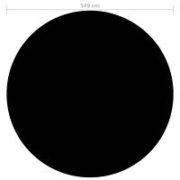 vidaXL Poolskydd svart 549 cm PE
