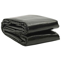 vidaXL Poolskydd svart 732x366 cm PE