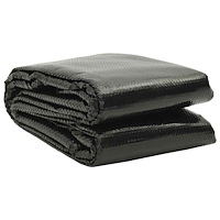 vidaXL Poolskydd svart 975x488 cm PE
