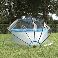 vidaXL Poolkupol 500x250 cm