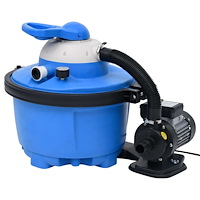 vidaXL Sandfilterpump blå och svart 385x620x432 mm 200 W 25 L
