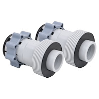 vidaXL Slangadaptrar för pool typ B 2 st