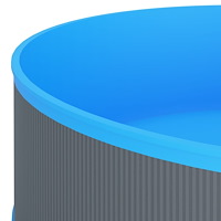 vidaXL Plaskpool 350x90 cm grå