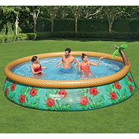 Bestway Bestway Poolset Fast Set Inflatable Paradise Palms 457x84 cm
