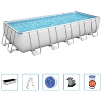 Bestway Bestway Ovanmarkspool Power Steel rektangulär 19281 L