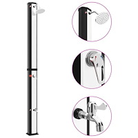 vidaXL Soldusch med duschhuvud och kran 35 L