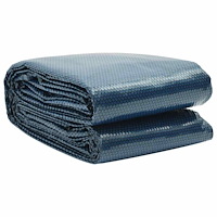 vidaXL Värmeduk för pool PE 450x220 cm svart och blå