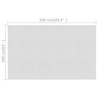 vidaXL Värmeduk för pool PE 260x160 cm grå