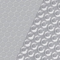vidaXL Värmeduk för pool PE rektangulär 6x4 m silver