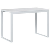 vidaXL Datorbord vit 110x60x73 cm spånskiva