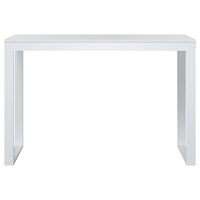 vidaXL Datorbord vit 110x60x73 cm spånskiva