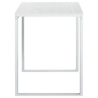 vidaXL Datorbord vit 110x60x73 cm spånskiva