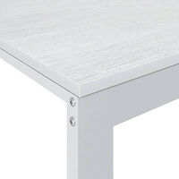 vidaXL Datorbord vit 110x60x73 cm spånskiva