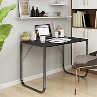 vidaXL Datorbord svart 110x60x73 cm spånskiva