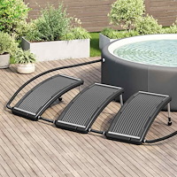 vidaXL Välvd solpanel för pool 3 st 110x65 cm