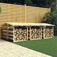 vidaXL Pergola med tak 6 delar 100x90x100 cm impregnerad furu