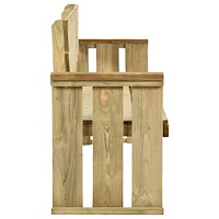 vidaXL Trädgårdsbänk 172 cm impregnerad furu