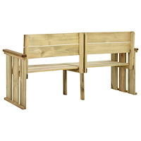 vidaXL Trädgårdsbänk 172 cm impregnerad furu