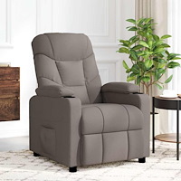 vidaXL Massagefåtölj taupe tyg