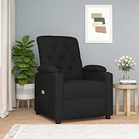 vidaXL Massagefåtölj svart tyg
