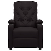 vidaXL Massagefåtölj svart konstläder