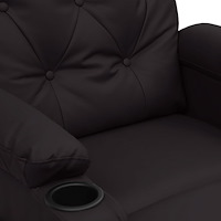 vidaXL Massagefåtölj svart konstläder
