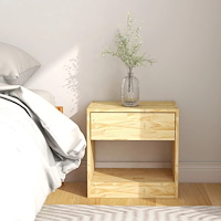 vidaXL Sängbord 40x31x40 cm massiv furu