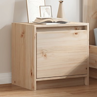 vidaXL Sängbord 40x30,5x40 cm massiv furu