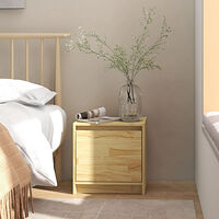 vidaXL Sängbord 40x30,5x40 cm massiv furu
