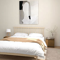 vidaXL Sängbord 2 st honungsbrun 40x30,5x40 cm massiv furu