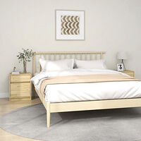 vidaXL Sängbord 2 st 40x31x50 cm massiv furu