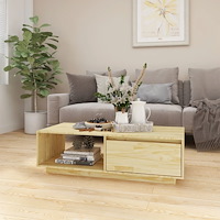 vidaXL Soffbord 110x50x33,5 cm massiv furu