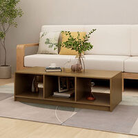 vidaXL Soffbord honungsbrun 110x50x34 cm massiv furu