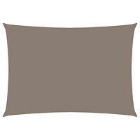 vidaXL Solsegel oxfordtyg rektangulärt 4x5 m taupe