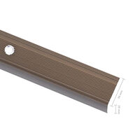 vidaXL Trappnosar i L-form 10 st aluminium 67 cm brun