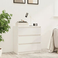 vidaXL Sängbord vit 60x36x64 cm massiv furu