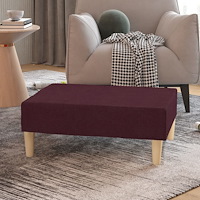 vidaXL Fotpall lila 78x56x32 cm tyg