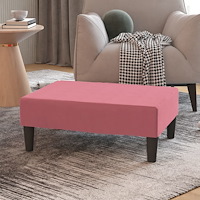 vidaXL Fotpall rosa 78x56x32 cm sammet